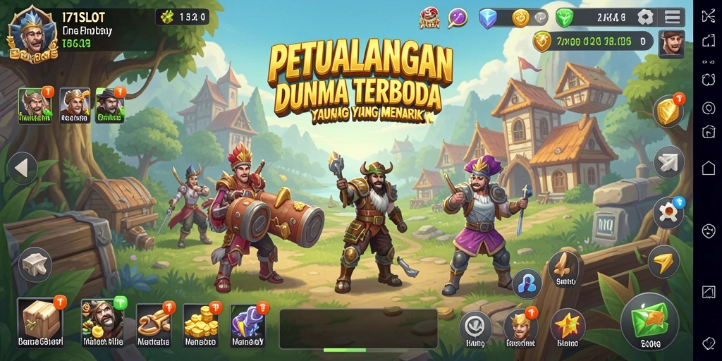 Tampilan menarik dari gameplay 171SLOT dalam dunia terbuka.