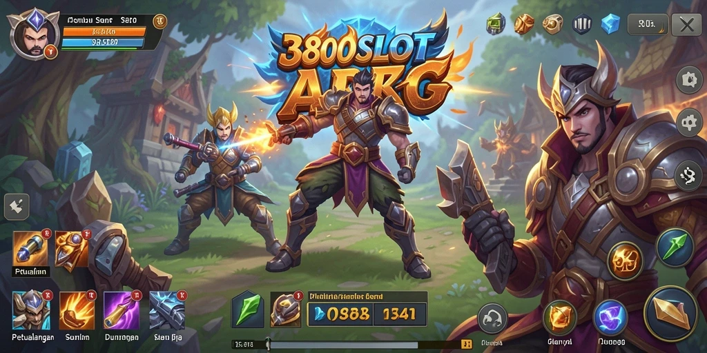 Screenshot gameplay 380SLOT menampilkan aksi pertempuran yang mendebarkan di dunia fantasi.