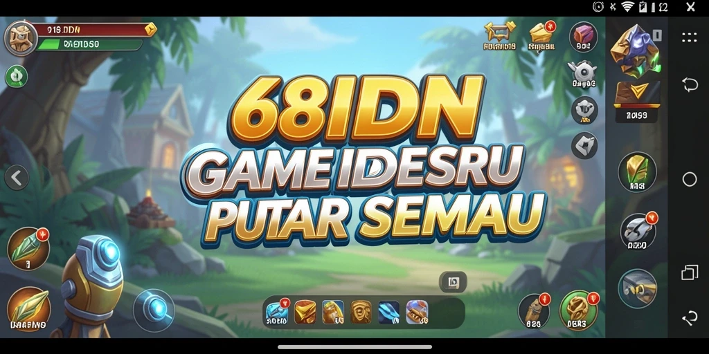 Tampilan gameplay seru di 68IDN dengan karakter yang menarik.