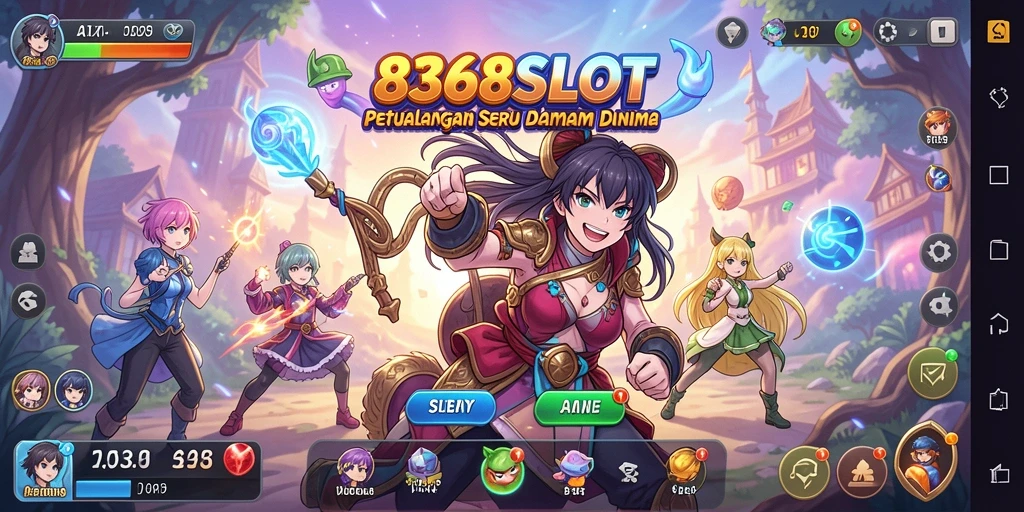 Gameplay menarik dengan karakter anime yang penuh warna di 8368SLOT.