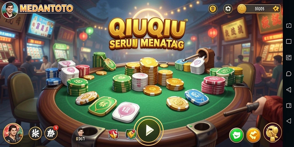 Tampilan gameplay QiuQiu yang seru dalam MEDANTOTO.