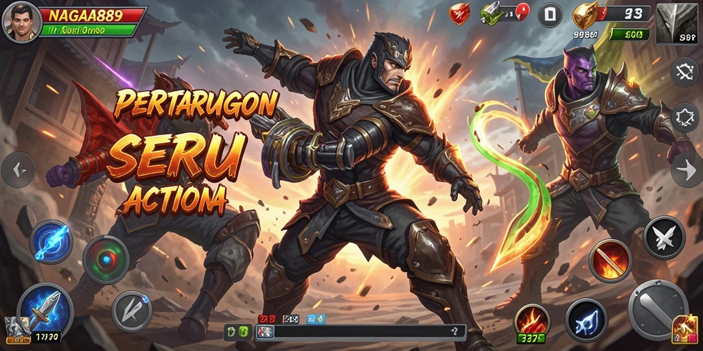 Gameplay NAGA889 dengan aksi pertarungan yang mendebarkan dan intens.